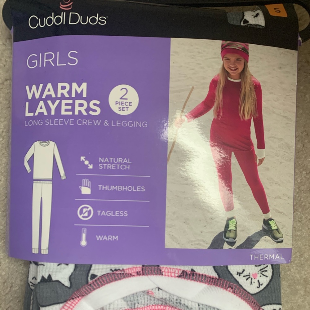 NWT cuddl duds warm layers Sz small 6/6x thermal